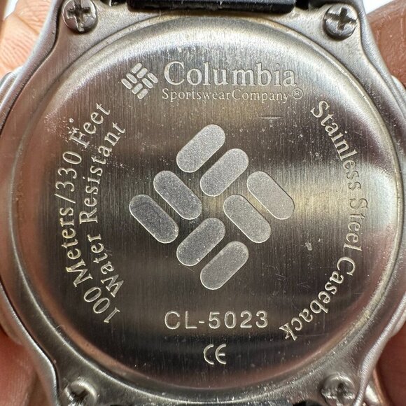 3/$30 Columbia Digital Watch Pink Black Nylon Strap Band Backlight Dial - Picture 4 of 13